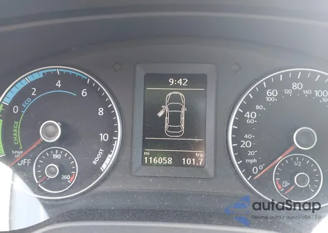 2013 Volkswagen Jetta Hybrid Sel Premium from USA, damaged, VIN 3VW637AJ5DM254787